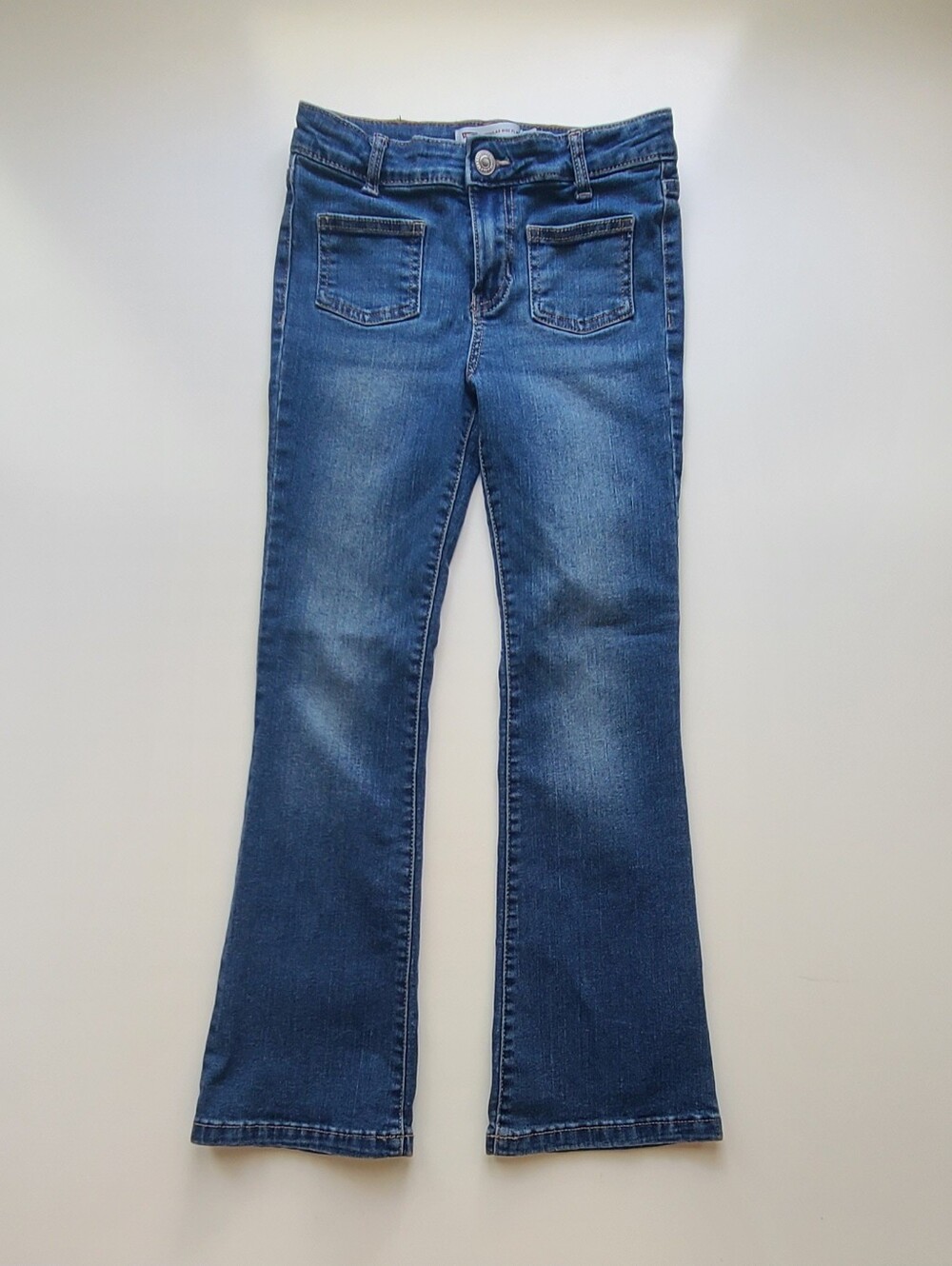 Levi's Flare Jeans Girls Size 10 Regular Rise Blue Medium Wash Denim Stretch